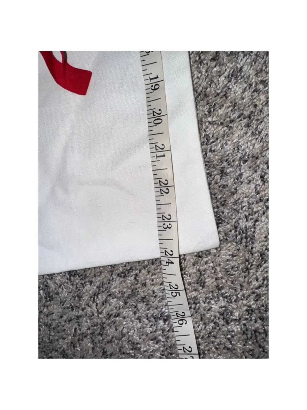Alexander McQueen Large White Dust Bag Red Drawstring Shoe Bag Storage